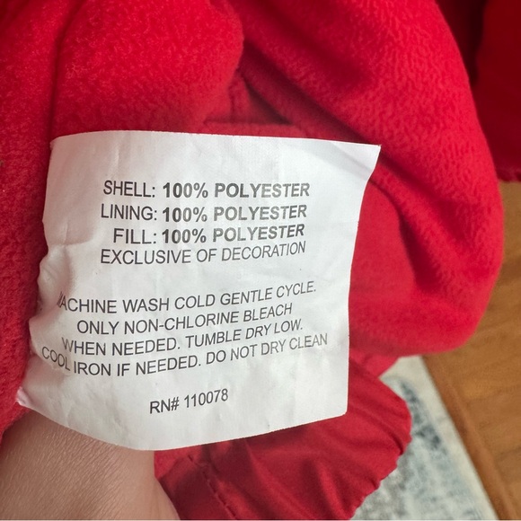 USPA polar fleece men’s Large classic navy jacket Preowned With Flews - Picture 14 of 14